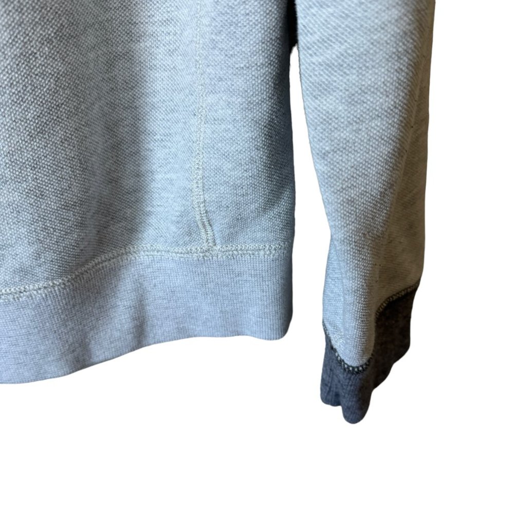 Abercrombie & Fitch Relaxed Gray Crewneck lightweight Sweatshirt Spell Out Small - Picture 8 of 15